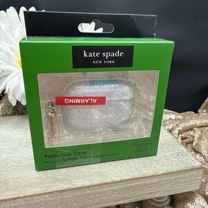 Kate Spade Green Glitter AirPods Pro Case 1st and 2nd Gen